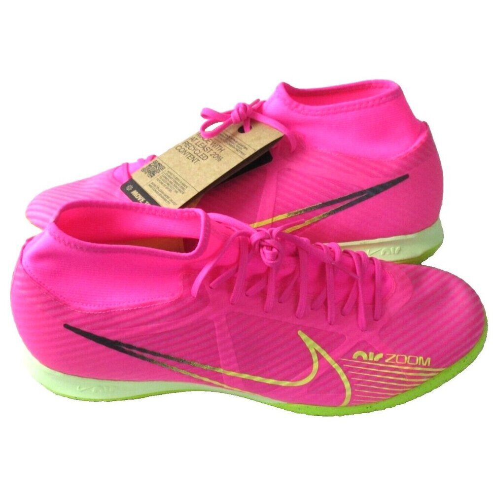 Nike Men's Zoom Superfly 9 Academy IC High Top Soccer Shoes Size 12 Pink Blast - Picture 2 of 5